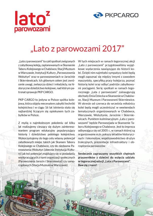 Lato z parowozami informacja