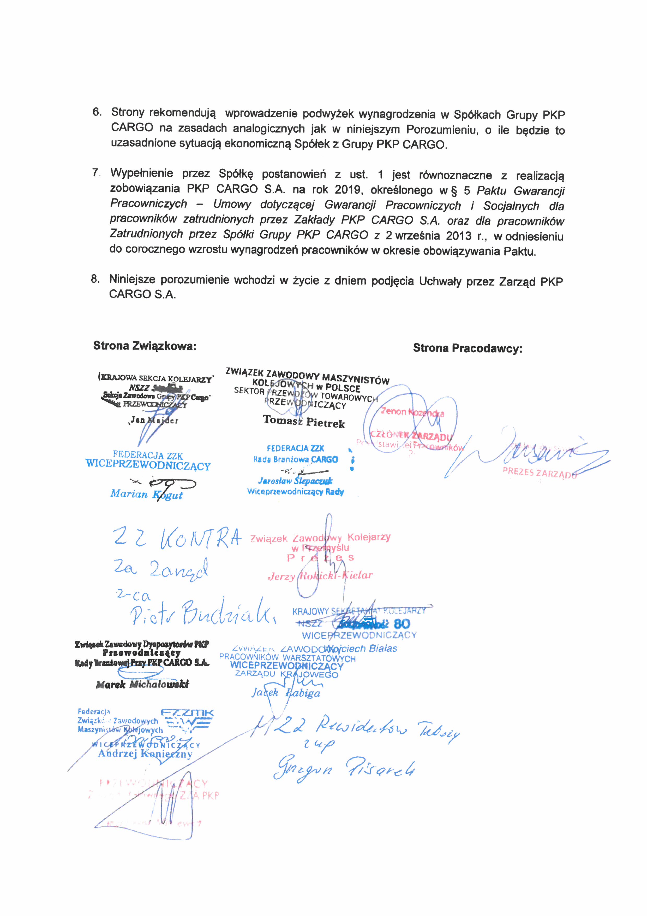 Porozumienie z 19.06.2019 2