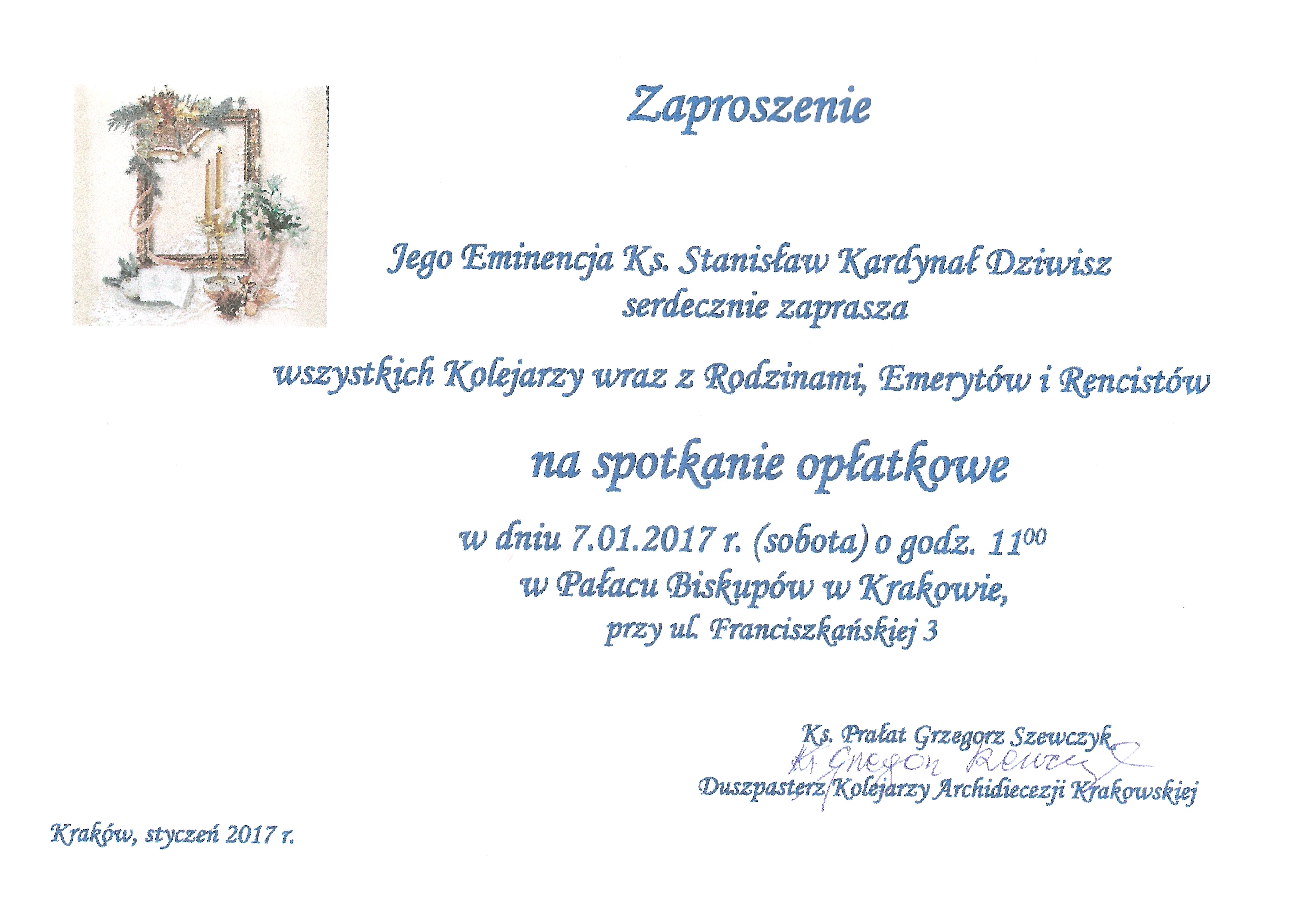 Zaproszenie 09.01.2017