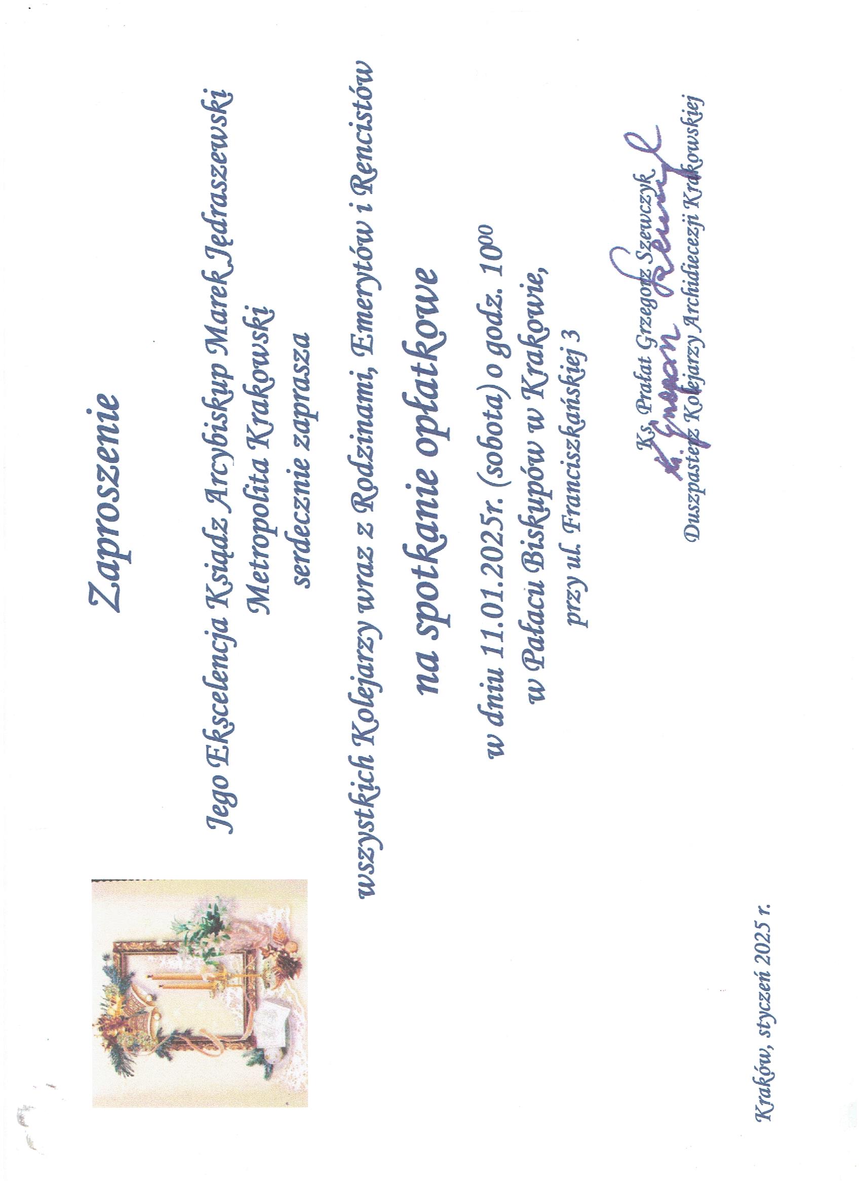 Opatek kolejarzy 2025 u Ks Abpa