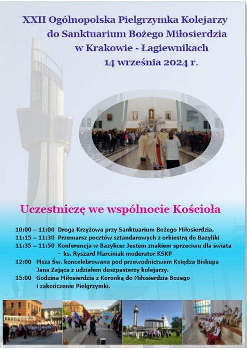 Plakat XXII pielgrz agiewnki A4