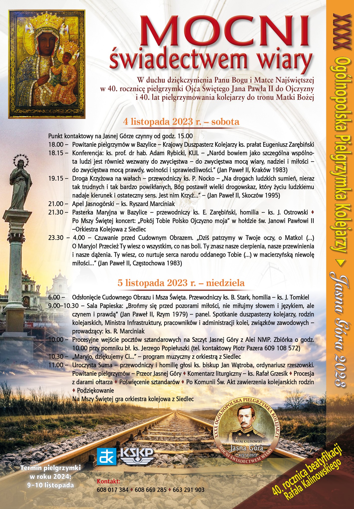 Pielgrzymka Kolejarzy Czstochowa 2023 2