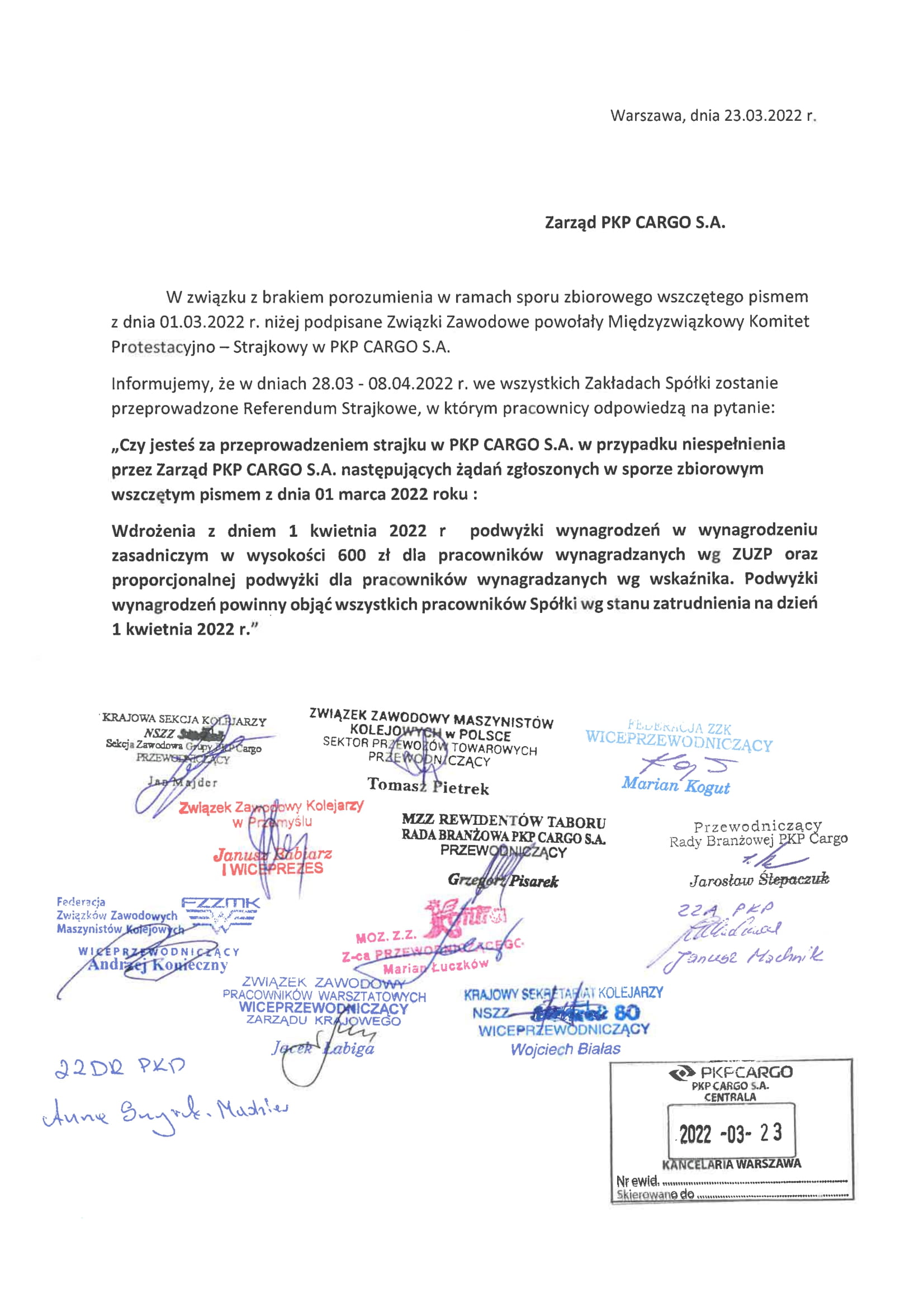 Referendum strajkowe 032022