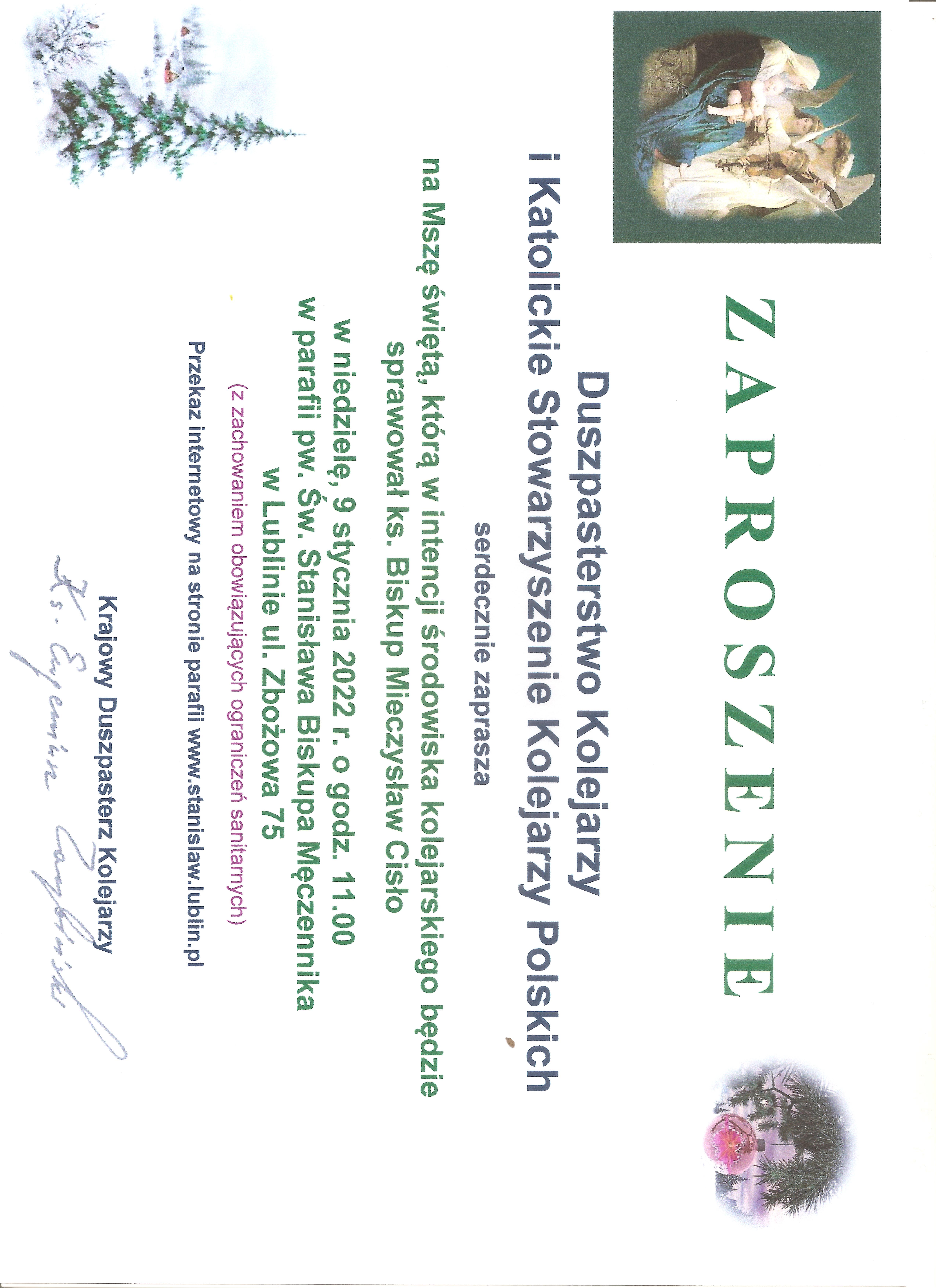 Zaproszenie Lublin Opatek 2022